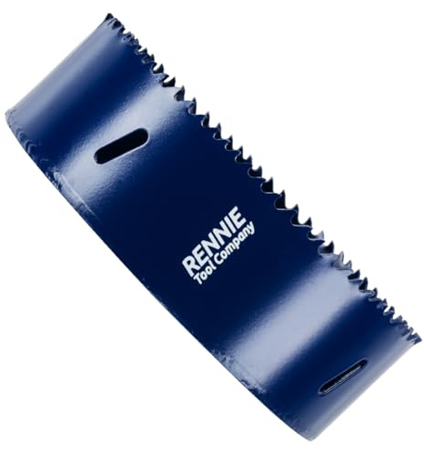 Rennie Tool - 130mm HSS Hole Saw Cutter Cobalt Bi-Metal/Circular Holesaw | For Drilling/Cutting Aluminium, Metal Sheet, Stainless Steel, Pipes, Drywall, Wood Plastic M35 5% Cobalt Bi Metal Hole Cutter