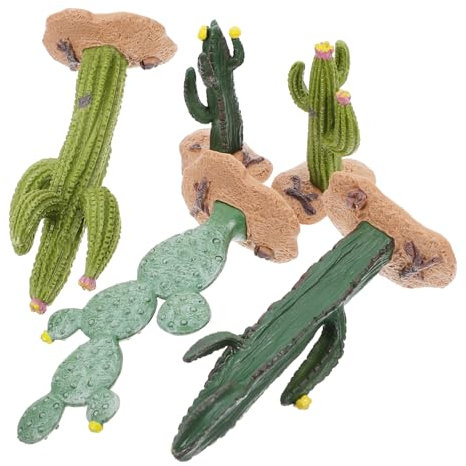 OSOLADY Kunststoff Kleiner Kaktus 5 Stück für Sandtisch Landschaftsdekor Mikro Szenenlayout und Modellbau