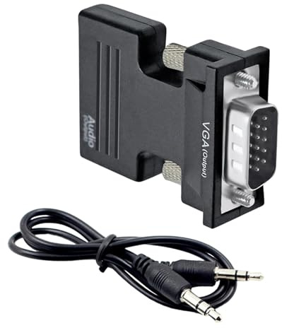 Adaptateur VGA pour moniteur, adaptateur femelle VGA mâle - Adaptateur mâle USB femelle convertisseur VGA - Convertisseur de moniteur, adaptateur d'affichage pour moniteur, ordinateur de bureau, haut-