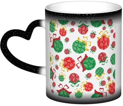 ZORIN Tasses à café, lait, thé en céramique sensible à la chaleur, couleurs changeantes, motif cachemire, boules fantaisie galaxie, tasse à thé pour bureau, maison, matin, Saint-Valentin, fête des