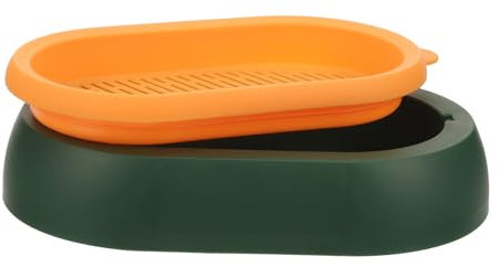 COLLBATH Kasten Katzengrasbox Wurf Wurmkur Katzenminze-Sticks Für Katzen Propagationsschale Katzenspielzeug Spender Katzenstreufilter Klumpende Katzenstreu Anlage Abs Käfig Gehäuse Plastik