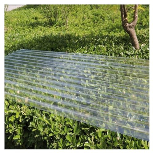 ZXCASDF Planchas Transparentes Tejados,Hojas de Techo Corrugado,Placa Ondulada FRP for Exteriores,Placa de Iluminación Natural de Fibra de Vidrio,Chapa Tejado o Pared(5pcs,0.9 * 1.4m/35 * 55in)