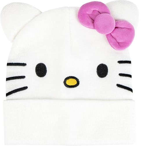 CERDÁ Life's Little Moments Unisex Kinder Punto Suave, Cálido Con Diseño Oficial-Gorro Hello Kitty Ideal Invierno, Protección Viento Y Frío Baskenmütze