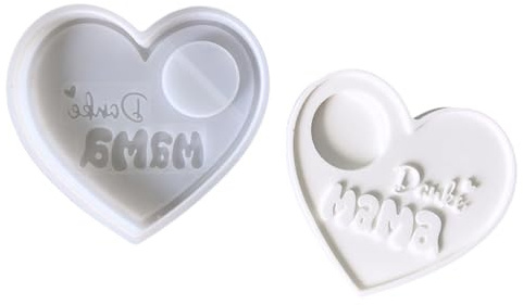 Moules polyvalents en silicone en forme de cœur pour bougies chauffe-plats décoratives et cadeaux spéciaux
