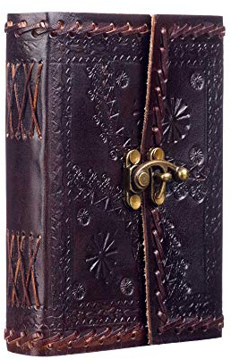 Indra Leder Mittleres Leder Zeitschrift Geprägte Genähte mit Verschluss - 110 - 160mm