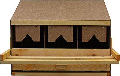 Legenest, Legenester, Abrollnest, Hühnernest, Nest, Einlegematten 3 Legebuchten (Oberteil), für kleine Hühnerrassen, inkl. Legematten