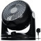 Iris Ohyama Woozoo Table Fan, 23㎡, Desk Fan, Black, 3 Speeds, Silent, Compact, Portable, Quiet, Oscillation, For Bedroom, Living Room, Kitchen, Air Circulator, Small, Cooling, Powerful, PCF-HD18