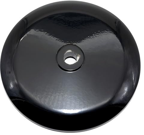 MZA Deckel für Radnabe vorn, Aluminium, schwarz glänzend pulverbeschichtet | Aluminium glänzend, MZA Nr. 11034-A-40-1, Simson Nr. 34423 kompatibel mit Simson S 51 B1-4 50 4-Gang Baujahr 1980-1989