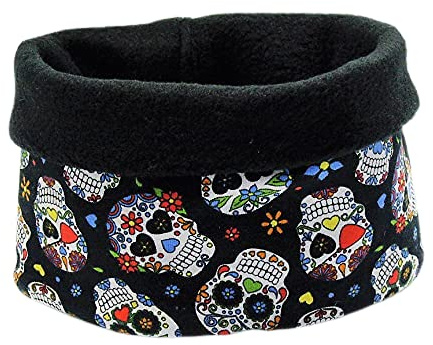Hundeloop, Hundeschal, Baumwolljersey u. Fleece,Größe SM bis 40 cm Kopfumfang