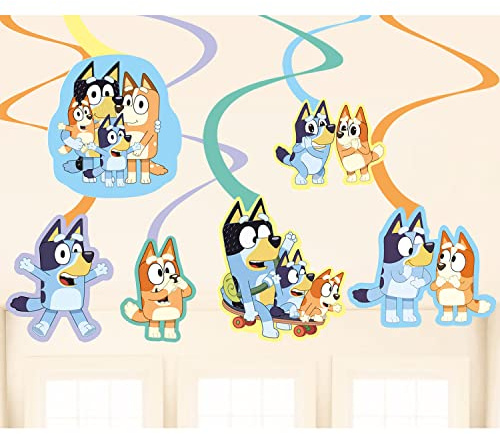 Bluey Swirl Decorations