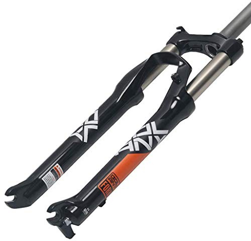 KANGXYSQ Suspension Front Fork Shock Absorber Mountain Bike Aluminum Alloy Spring 1-1/8 Bicycle Accessories (Color : A, Size : 26inch)