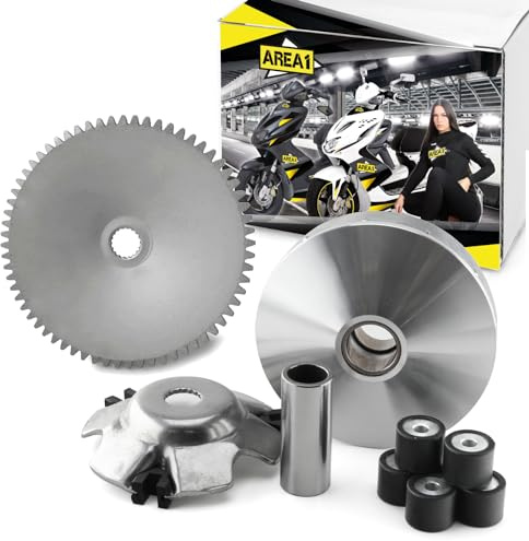 Ersatz Variomatik + Riemenscheibe Set kompatibel mit Motoren ab Bj. 1998 (50ccm 2Takt) (19x15,5mm)