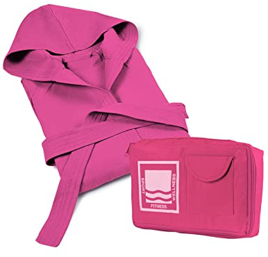 Banzaii Peignoir pour Homme et Femme 100% Microfibre à Capuche – Peignoir Unisexe avec Sac Résistant pour gagner de la place