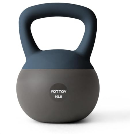 YOTTOY Soft Kettlebells, 10 lb kettlebell with Anti-Slip Base & Impact-Resistant Design - Perfect for Strength Training Kettlebells Weightlifting, Personal Training