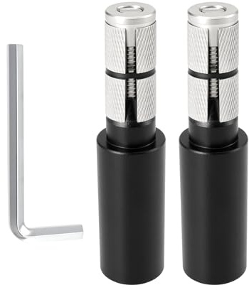 EMSea 1 Paire D'extensions de Guidon Plat de Vélo en Alliage D'aluminium pour Guidon de VTT 91 X 22,2 Mm Rehausseur de Potence de Vélo 15-20 Mm Guidon à Port Noir