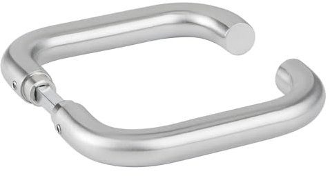 Hermat Edelstahl Türdrücker Türbeschlag Türgriff mit Vierkantstift/Drückerstift verschiedene Modelle (L-Form, Gehrungsform, U-Form, Bogenform) (U-Form)