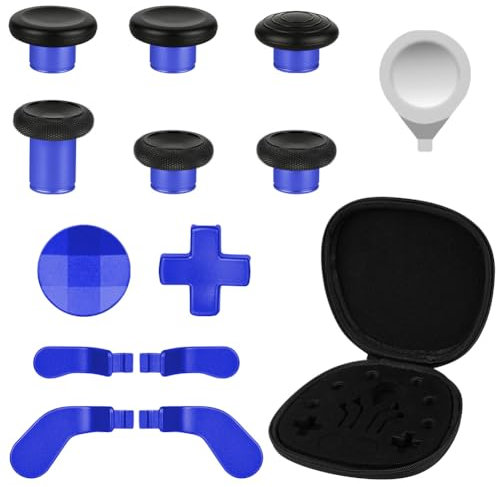 AXFEE 13 en 1 Metal Thumbsticks, Joysticks avec D-Pad Bouton Palettes magnétiques Métal, pour Xbox One Elite/Elite Series 2 Core Manette, Bouton de Remplacement pour Xbox One Elite Series 2