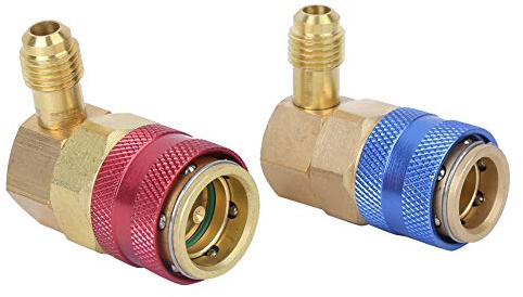 Smandy Raccord Rapide de Climatisation, Matériau en Cuivre, Installation Facile et Ajustement Polyvalent pour Tuyaux de Collecteur AC et Ports de Service R134A