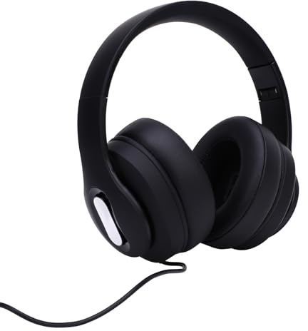 Fafeims Cuffie da Studio, Cuffie Professionali Pieghevoli Sopra L'orecchio con Memory Foam per Isolamento Acustico, 110 DB per Mixaggio, Registrazione, Ascolto da Computer e Telefono (Tipo 2)