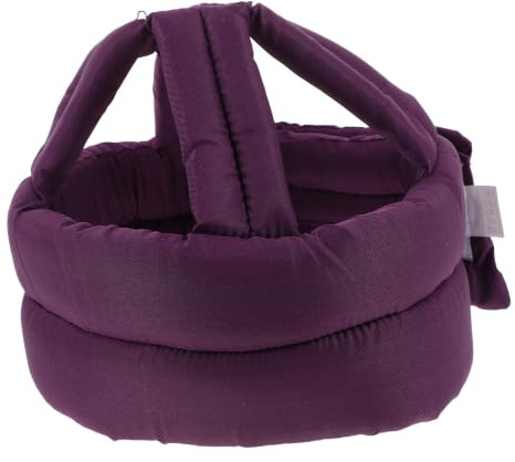 Kisangel Casque de sécurité pour Seniors : Chapeau de Protection pour Personnes âgées en Coton Violet, rembourré en éponge, Protection Anti-Chute pour Le Jardinage et Les activités