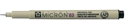Pigma MICRON Fineliner, schwarz, 0.35mm (Nr.03)