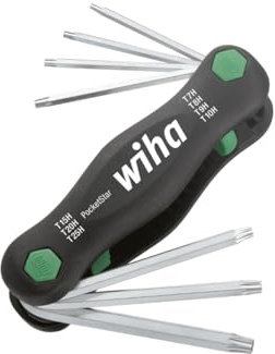 Wiha PocketStar TORX manipulationssicher Multifunktionswerkzeug (mit Bohrmaschine), 7 Stück (25164)