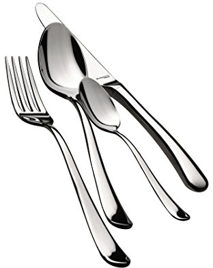 BUGATTI IN-056S50MB Settimocielo Ménagère de 24 Pièces Service de Table Acier 39 x 27 x 5 cm