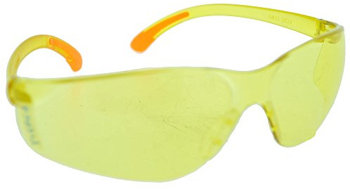 GREENSTAR - Lunettes De Protection 45m/s En Plastique - Verres Jaunes - Modèle Professionnel - Norme EN166 F - Débroussailleuse & Bricolage
