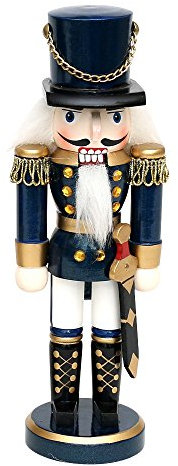 Dekohelden24 ***Nussknacker Soldat in blau klassisch, ca. 20 cm