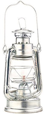Lunartec Petroleumlampe: Nostalgische Petroleum-Sturmlaterne mit Glaskolben, verzinkt, 18,5 cm (Petrollampe, Oellampe, feuerfest)