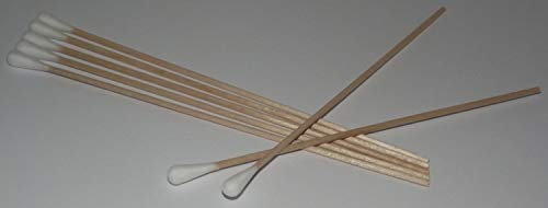 300 Wattestäbchen a Holz, 15 cm lang unsteril Reinigungsstäbchen Reinigung Applikator Watteträger für Make-up, Reinigung, Polieren Fa.ars