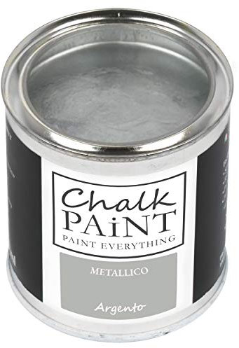 Chalk PAiNT PAINT EVERYTHING VERNICE METALLICA Professionale ARGENTO 250 ml - Aderisce a tutti i materiali senza carteggiare