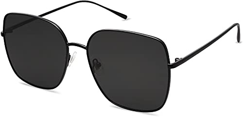 SOJOS Retro Verspiegelte Rechteckige Sonnenbrille SJ1146 | UV400 Schutz Übergröße Eckig Unisex Damen Herren Vintage