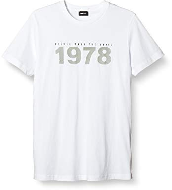 Diesel Diegos N33 Short Sleeve T-Shirt XS White
