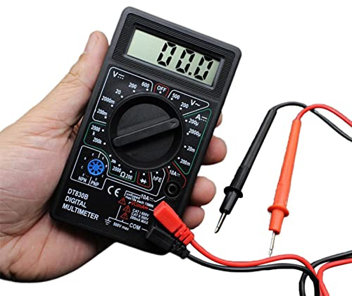 vincente Multímetro Digital | Voltímetro de CA/CC DT830B con Rango automático | probador Multifuncional, multímetro, amperímetro Digital de Alta precisión, Rango automático del probador
