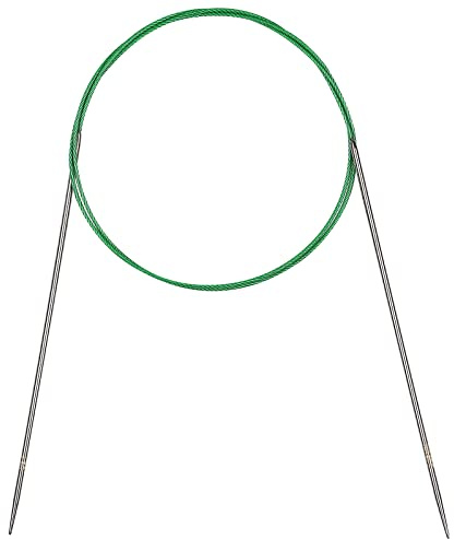Coopay Rundstricknadeln 100 cm, 2,25 mm Stricknadeln Rundstricknadel | Edelstahl Rundstricknadeln mit Flexibel Kabel, Robust Rund Stricknadeln für Decken Stricken & Große Projekte
