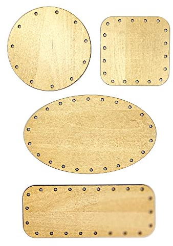 Zita´s Creative Korbboden Set gemischt, klein - für Peddigrohr 3mm. Flechten, Korbflechten, MDF Korbboden, Peddigrohr, Flechtmaterial, Flechtset, Rattan