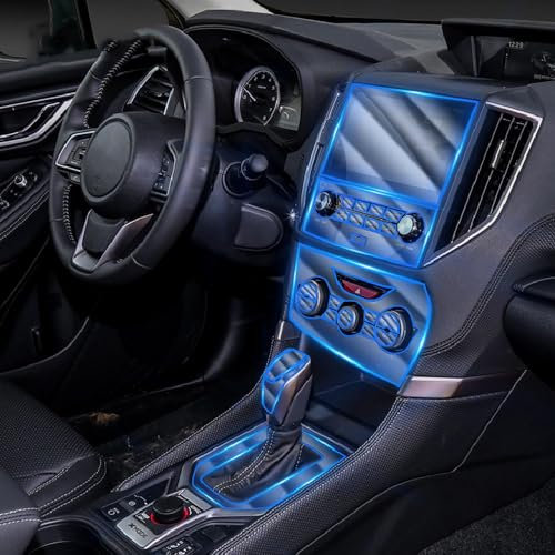 JCAKES Interno dell'auto Console centrale Trasparente PPF-TPU Pellicola protettiva Antigraffio Pellicola di riparazione Accessori, per SUBARU Forester 2019-2023