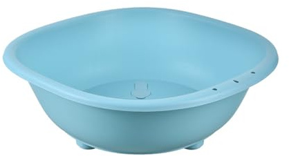 Hüftbadewanne,Tragbares Sitzbadewanne für Hämorrhoiden und Dammbehandlung, Linderung von Entzündungen von Vagina oder Anus (Blau Ohne Beine)