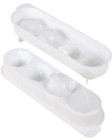 CIYODO 2St Eiswürfelform eiswurfel behälter eiswürfelschale Stapelbar Hersteller von Eiskugeln Eiskuchenmaschine Eiswürfelbehälter Kugeleisbehälter Mit Deckel Schimmel Eismaschine Weiß