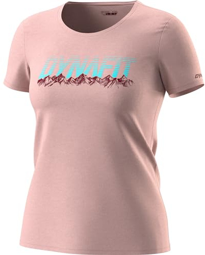 DYNAFIT Donna Graphic CO Maglietta, Pale Rose-Range, L