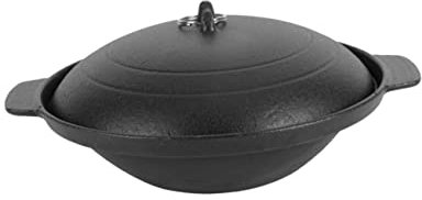 TOGEVAL Olla De Barro Para Cazuela De Pollo Casera Olla De Arroz 20cm Interior Liso Antiadherente