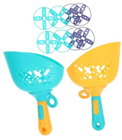 DRESSOOS 2 Ensemble Jouet De Soucoupe Volante Jouet Intéressant pour Les Enfants Disque Volant d'exercice pour Enfants Animaux De Compagnie Chassant Le Plastique