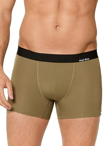 Endast boxershorts, bambu för män, bambu, mjuka, ventilerande, flexibla kalsonger utan skärande elastiskt midjeband (storlek M – XXL), Grön, XL