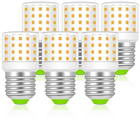 JINLONTA E27 Glühbirne 5W AC100-265V Warmweiß 3000K 6er-Pack | nicht dimmbar, ersetzt 40-50W Halogen, 500 Lumen, kein Flackern, Maiskolben, für Schlafzimmer und Wohnzimmer