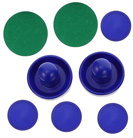 OSOLADY Air Hockey Zubehörset Pucks Pushers Für Air Hockey-Tisch Langlebige Umweltfreundliche Ersatzteile Für Spieltischbesitzer