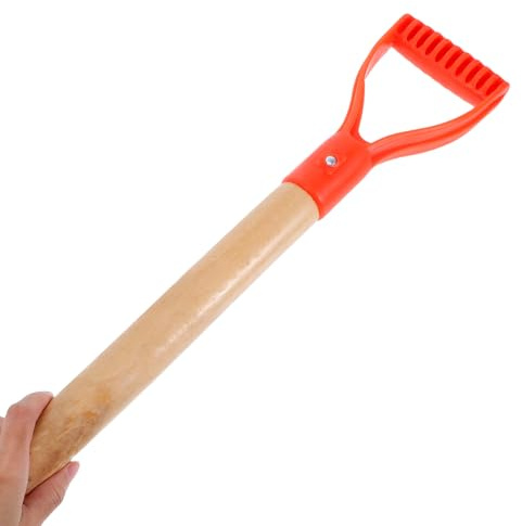 Toddmomy Garden Fork Replacement Handle Ergonomic D Shaped Spading Shovel Grip with Nonslip Surface for Comfortable Gardening and Quick Installation