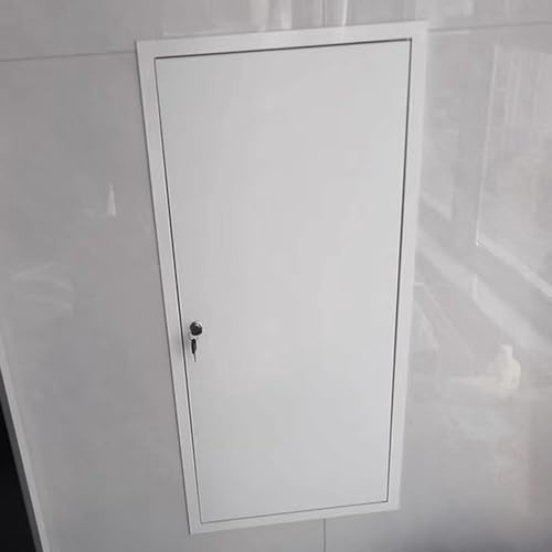 Trappe de Visite Panneau D'accès Mural à Clé, Insonorisé, Trappe D'inspection de 40x80, 55x76, 60x60, 66x76, 76x90 cm, Porte Blanche de Révision pour CVC, Câbles, Fils et Tuyauterie(35x80cm(13.8x31.5i