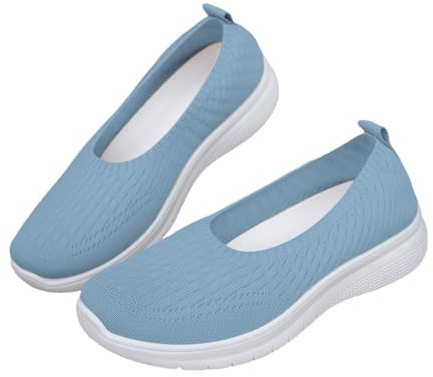 Scarpe da ballerina, da donna, con suola morbida, piatti, antiscivolo, leggere, traspiranti, eleganti da balletto, con fondo spesso, elasticizzate