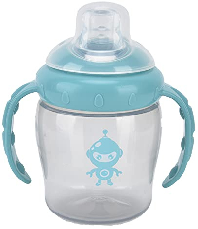 Blue Baby Bottle Robot Printing Cupt Cuppe Soone due gesti di bottiglie neonati neonati